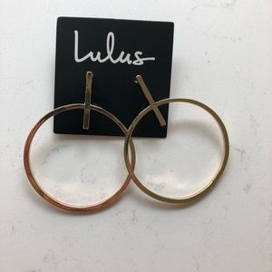 Contemporary Gold Earrings